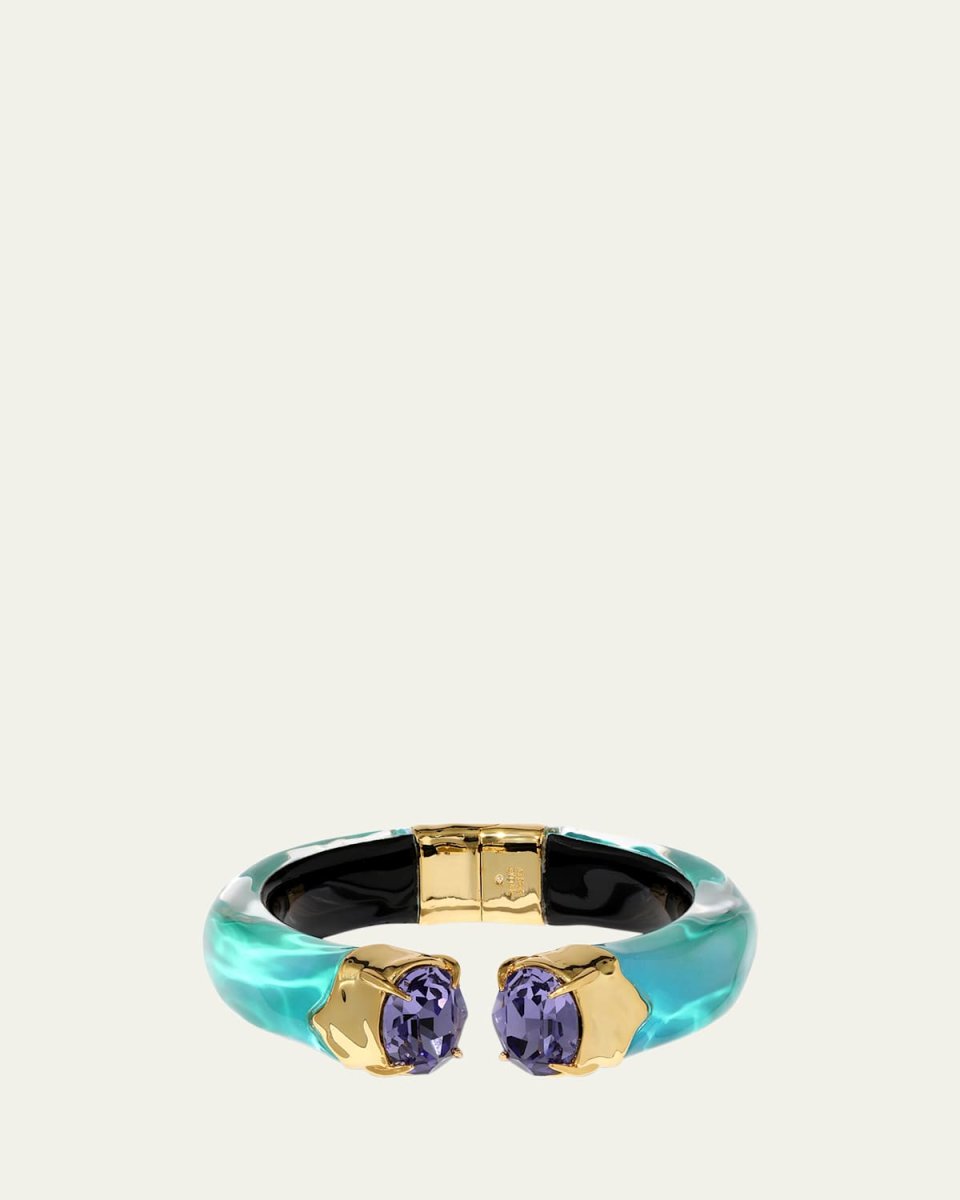 Bonbon Crystal Lucite Hinge Bracelet